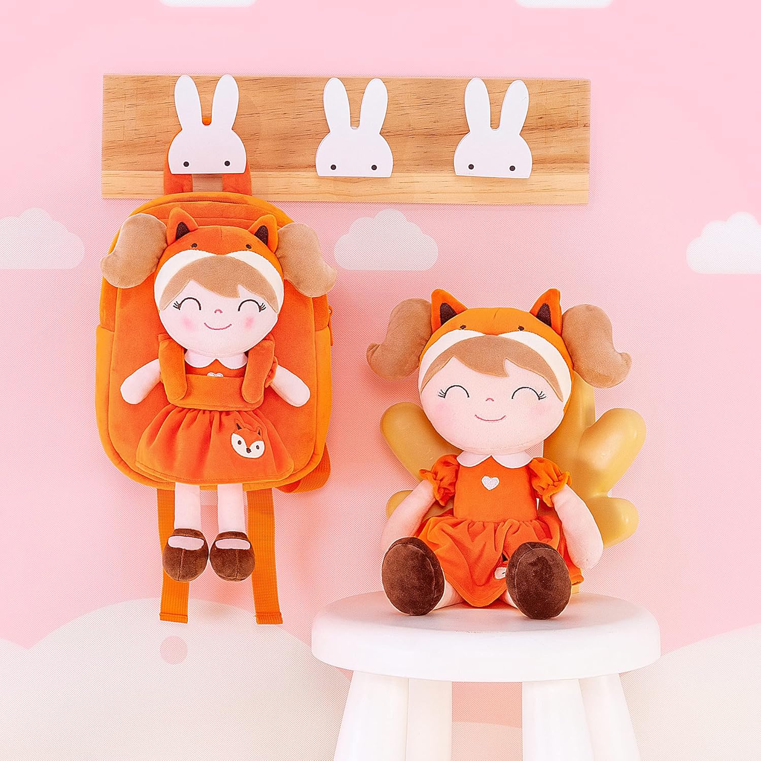 Gloveleya Fox Backpack Kids Backpack Soft Plush School Bag : Clothing, Shoes & Jewelry