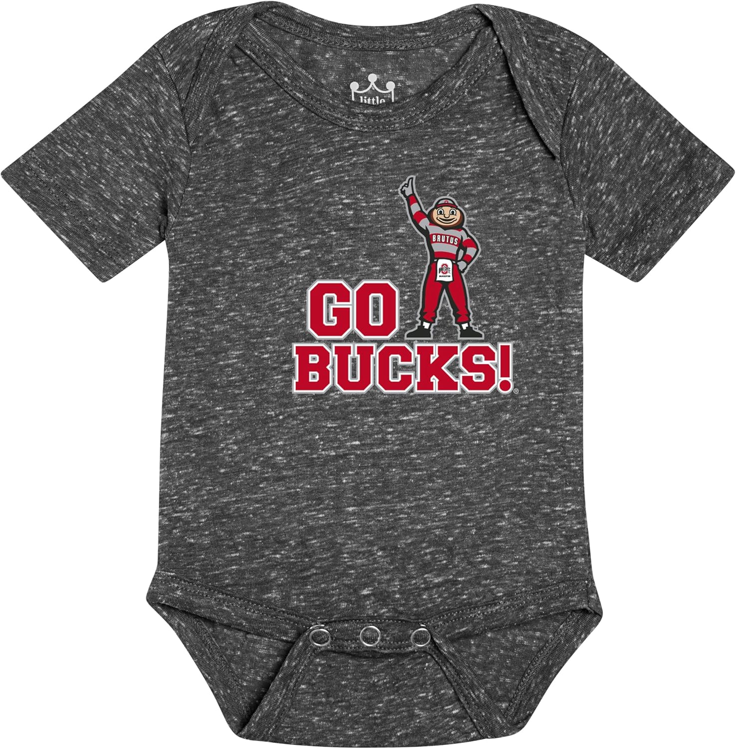 Little King Short Sleeve NCAA Romper 2 Pack-Knobby Fabric-Knobby Fabric-Infant Sizes 0-3M 6M 12M 18M - Image 2