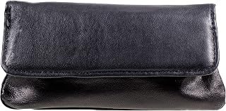 Funda de piel para tabaco, color negro