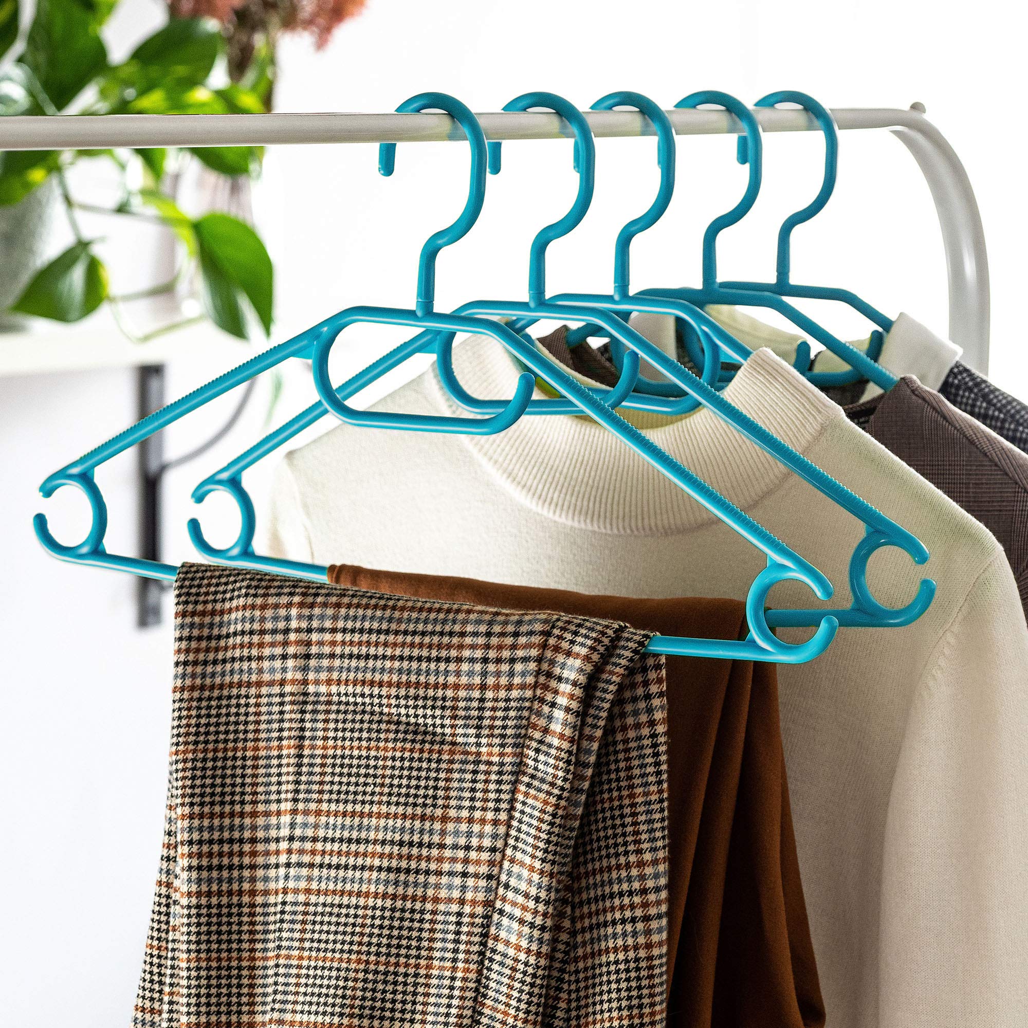 Nordix Kledinghangers set 75 stuks Metaal Zwart Draadhanger