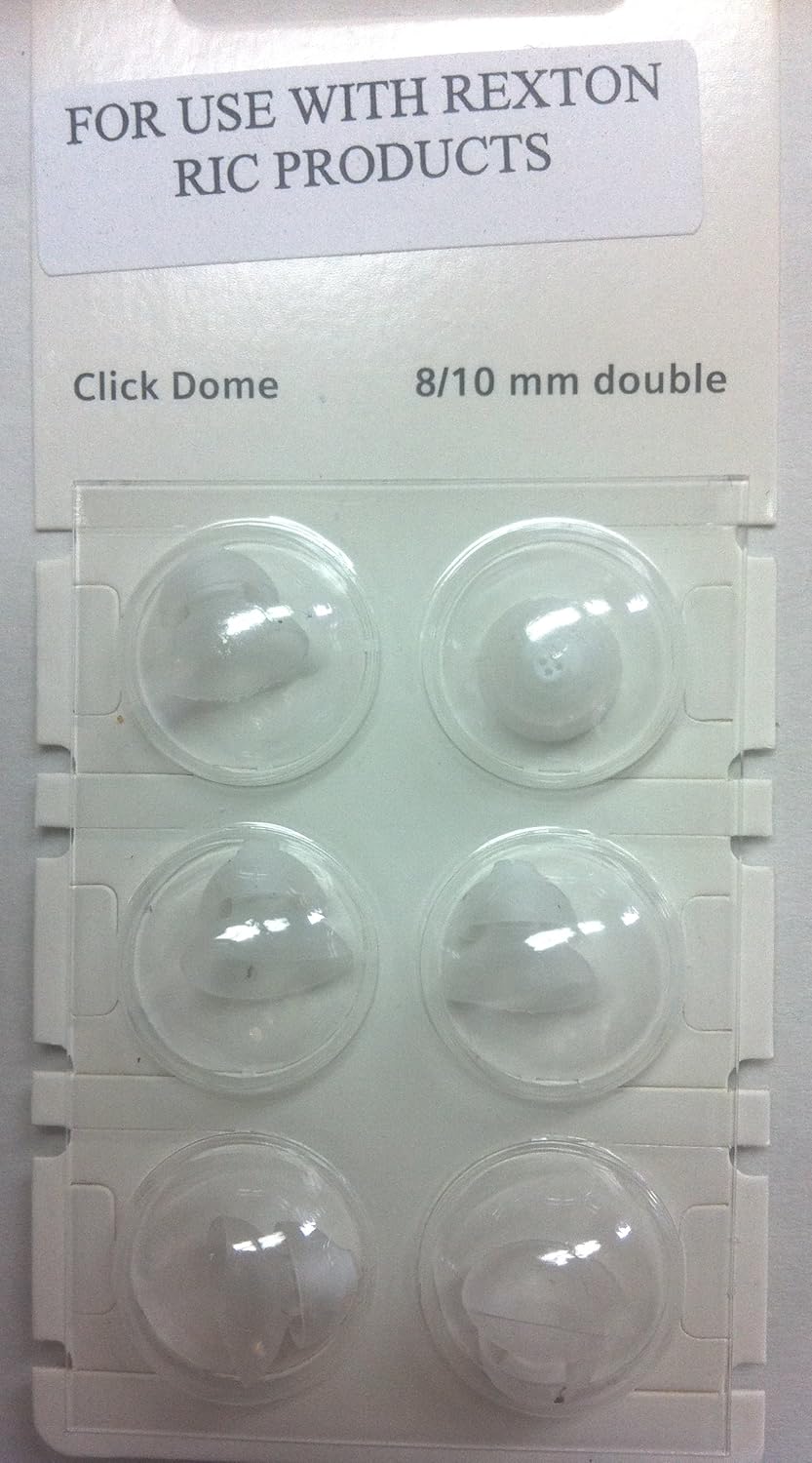 8/10mm DOUBLE CLICK DOMES for REXTON Hearing Aids 6 pack Health & Household