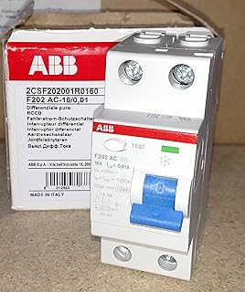ABB F202AC-16/0.01 Residual Current Device, 480Y/277 VAC, 16 A, 10 kA