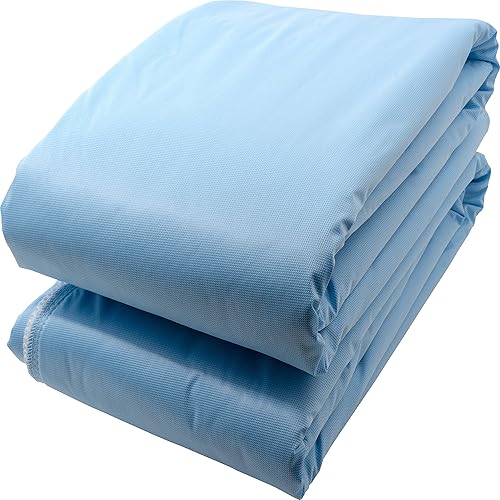 Paquete de 2 almohadillas de cama lavables 100% algodón de gran tamaño para incontinencia grande, 36 x 52 pulgadas, protector de colchón gigante,