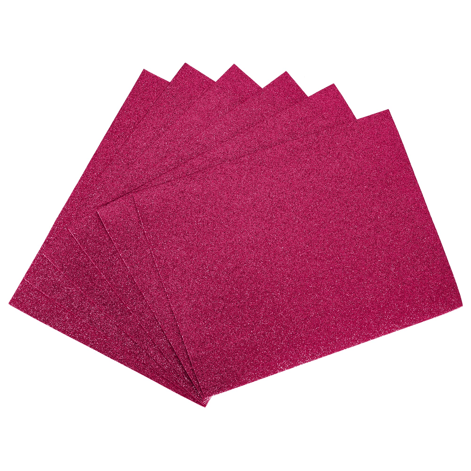 Mousse EVA à paillettes magenta de 28 x 20,3 cm lot de 6 pour réussir toutes vos décorations DIY