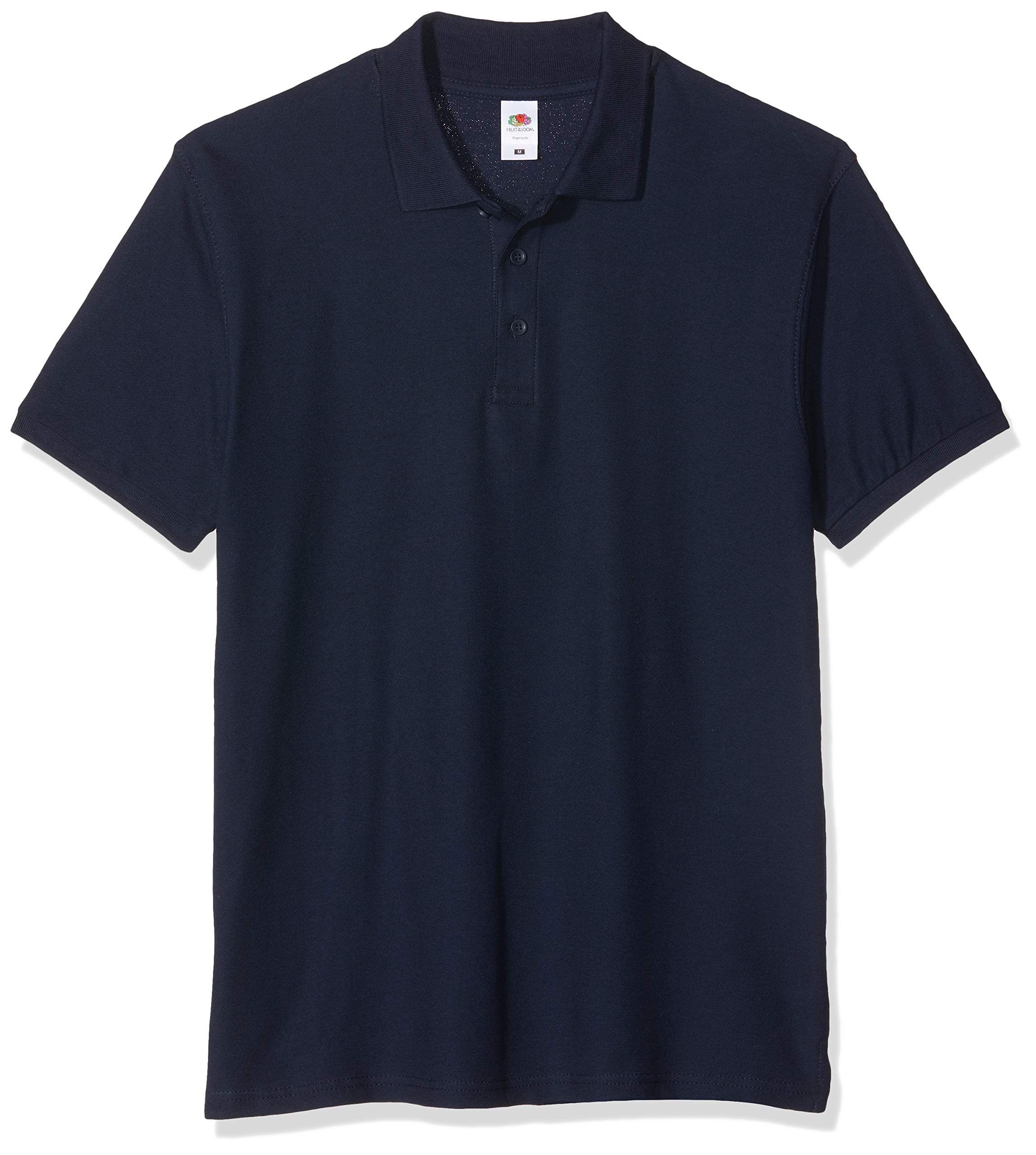 Fruit of the Loom Men's Premium Polo, 3 Pack Regular Fit Short Sleeve 3 Polo Shirt, Blue (Deep Navy Az), Medium (Manufacturer Size:M)