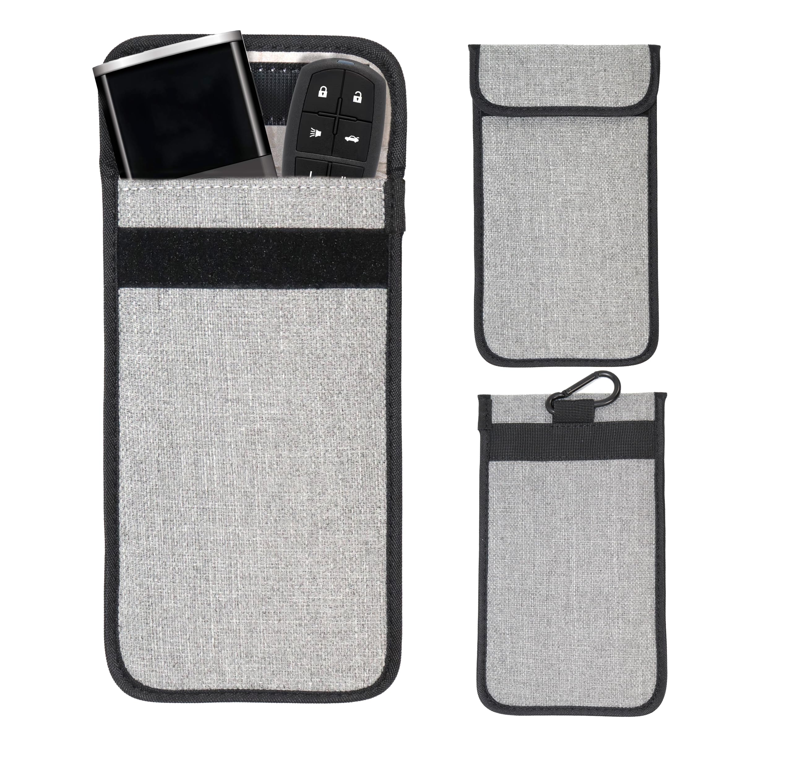 Getgear Faraday Bag, RFID Signal Blocking Pouch for Bitcoin Hardware Wallet, Security Key, Car Key, Bank Cards, PSSD/Portable Hard Drive, Anti-Theft