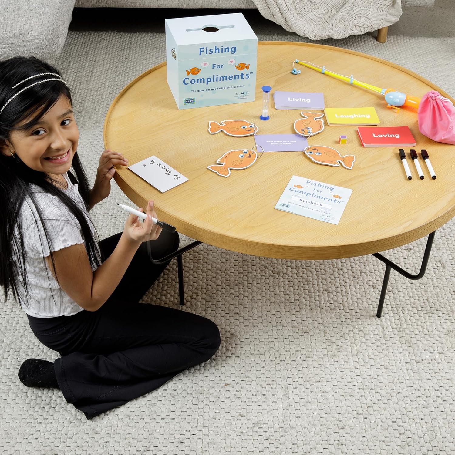 Fishing for Compliments – NEW Kindness Card & Board Game for Kids, Teens & Adults | Positive Family, Classroom & Party Game Promoting Wellness, Fun, Inclusivity, Community, Respect & Mental Health