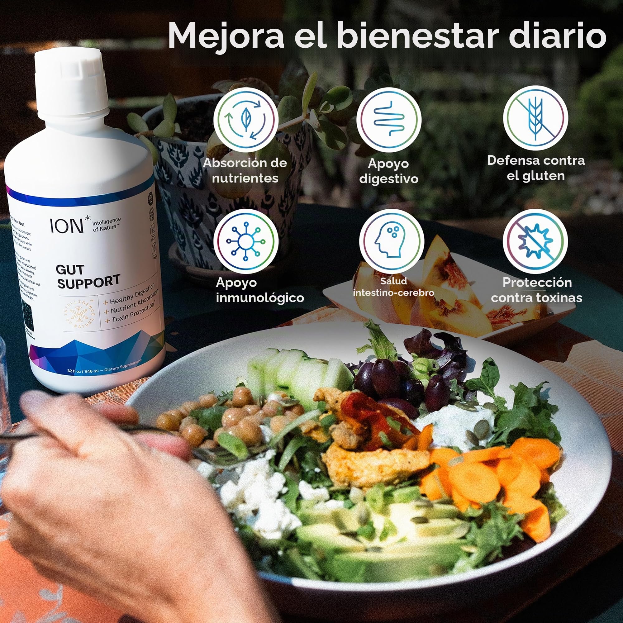 ION*Gut Health | Promotes Digestive Wellness, Strengthens Immune Function, Alleviates Gluten Sensitivity, Enhances Mental Clarity | 2-Month Supply (32 oz.)