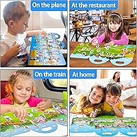 Vista 5 de Libros de calcomanías reutilizables para niños pequeños de 1 a 3 años, calcomanías de granja para niños, calcomanías para niños de 3 años