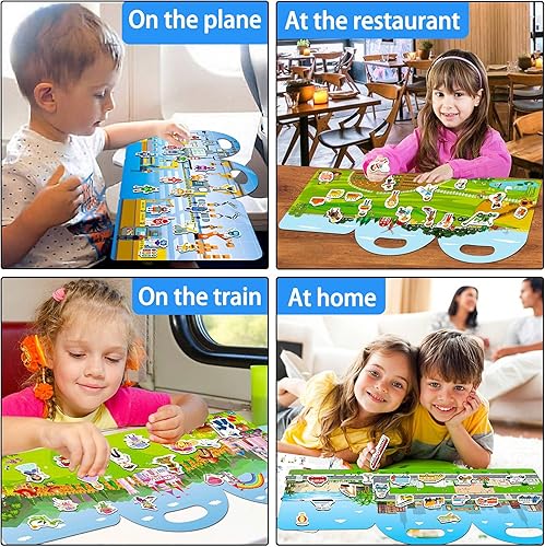 Miniatura 5 de Libros de calcomanías reutilizables para niños pequeños de 1 a 3 años, calcomanías de granja para niños, calcomanías para niños pequeños de 3 años