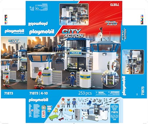Playmobil | Action Heroes | Police Command Centre | Police toy | Adventure toy for children aged 4+ | Encourages role play & creativity | With play figures & accessories | 71873 - 7