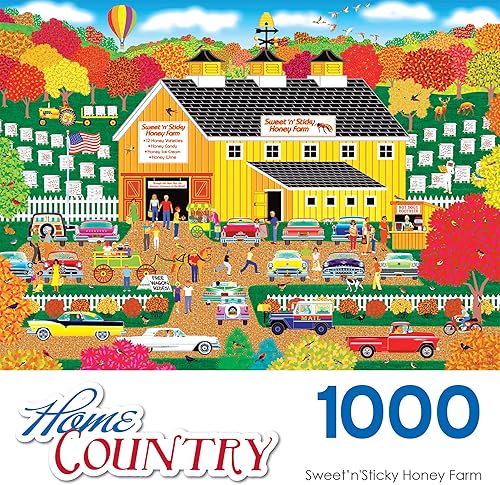 Miniatura 4 de Cra-Z-Art - RoseArt - Home Country - Sweet n Sticky Honey Farm - Rompecabezas de 1000 piezas