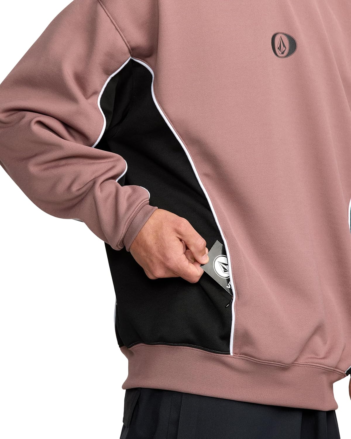 Volcom Men's Vital Fleece Riding Hoodie – Water-Repellent Sweatshirt with Storm Hood & Thumbholes - Image 5