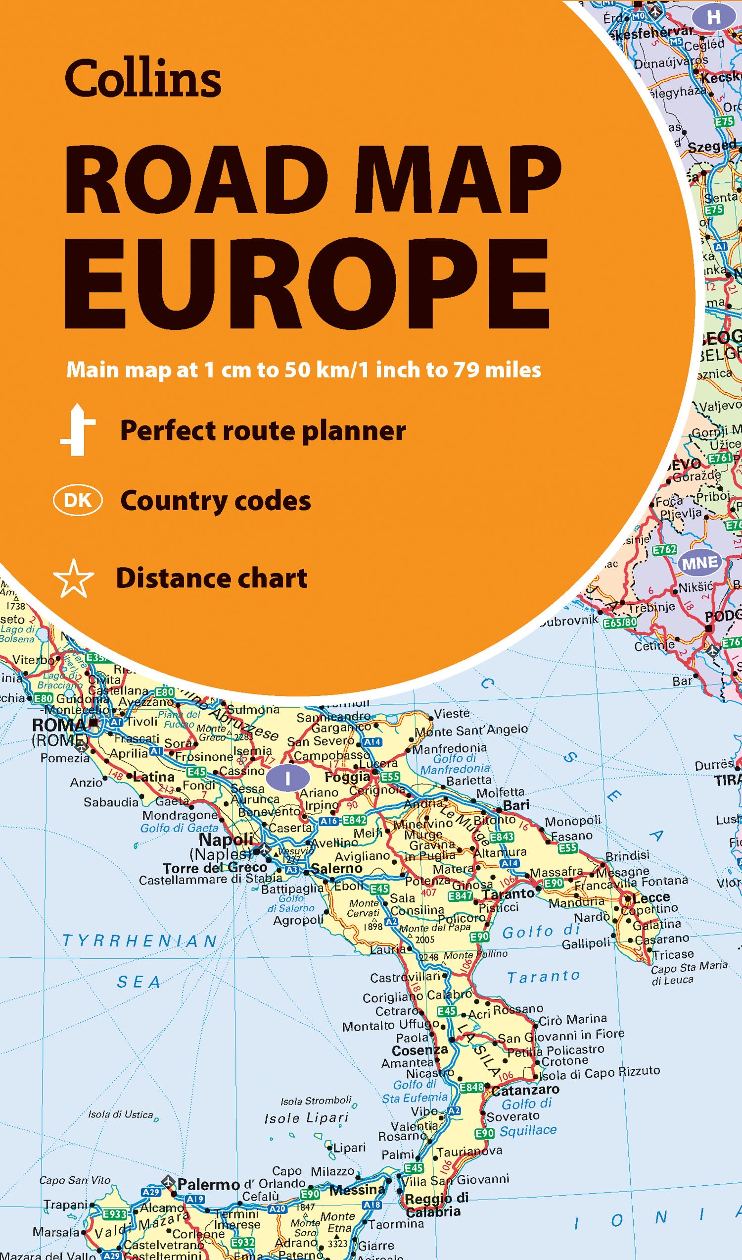 Collins Road Map of Europe: Folded map, easy to read, updated mapping