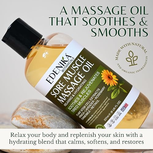 Miniatura 3 de Aceite de masaje muscular de máxima fuerza para terapia de masaje con árnica pura, alivio de tensión muscular profunda y masaje de comodidad