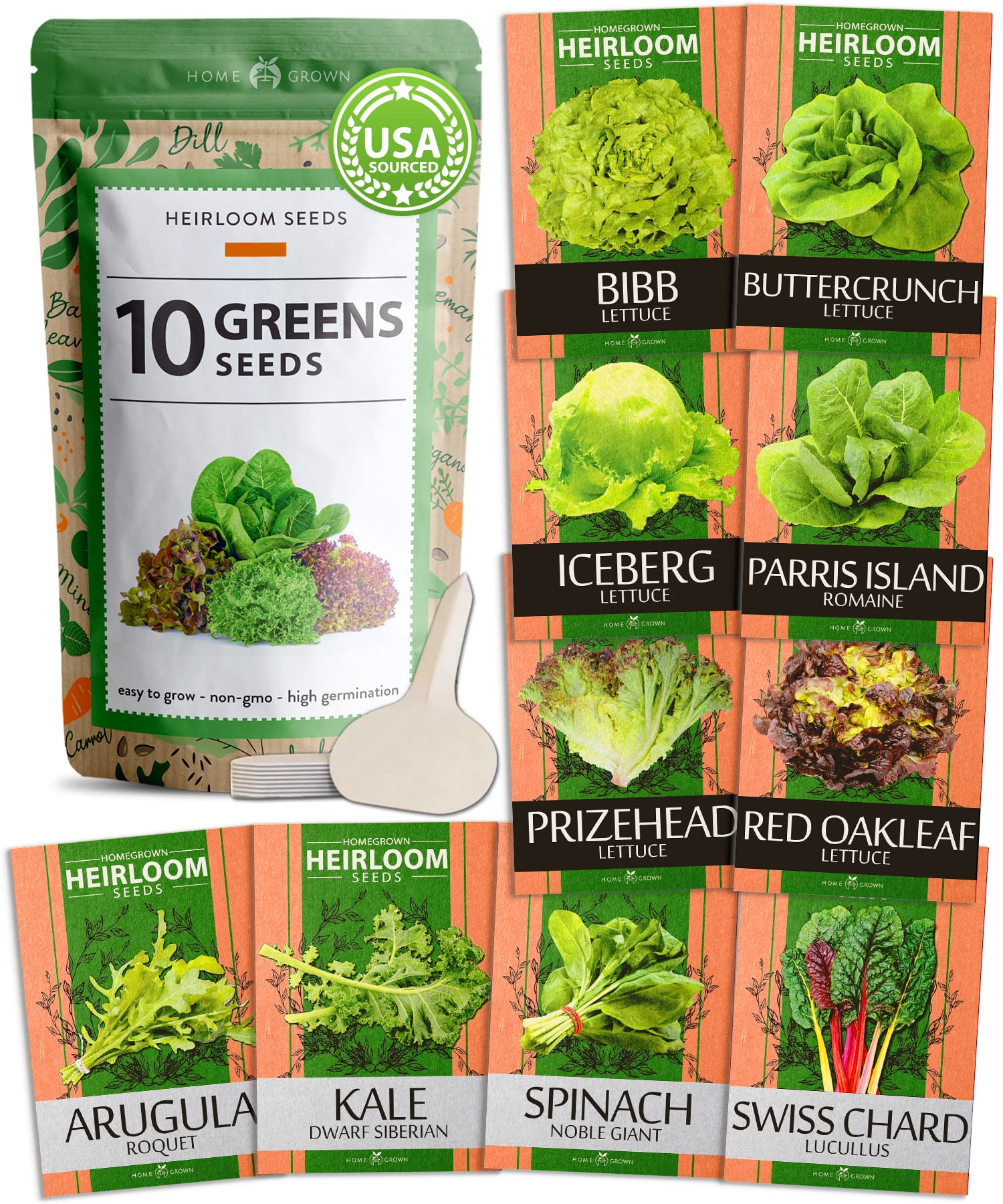 Buy Heirloom Lettuce Seeds 10 Non GMO Leafy Vegetable Seeds for
