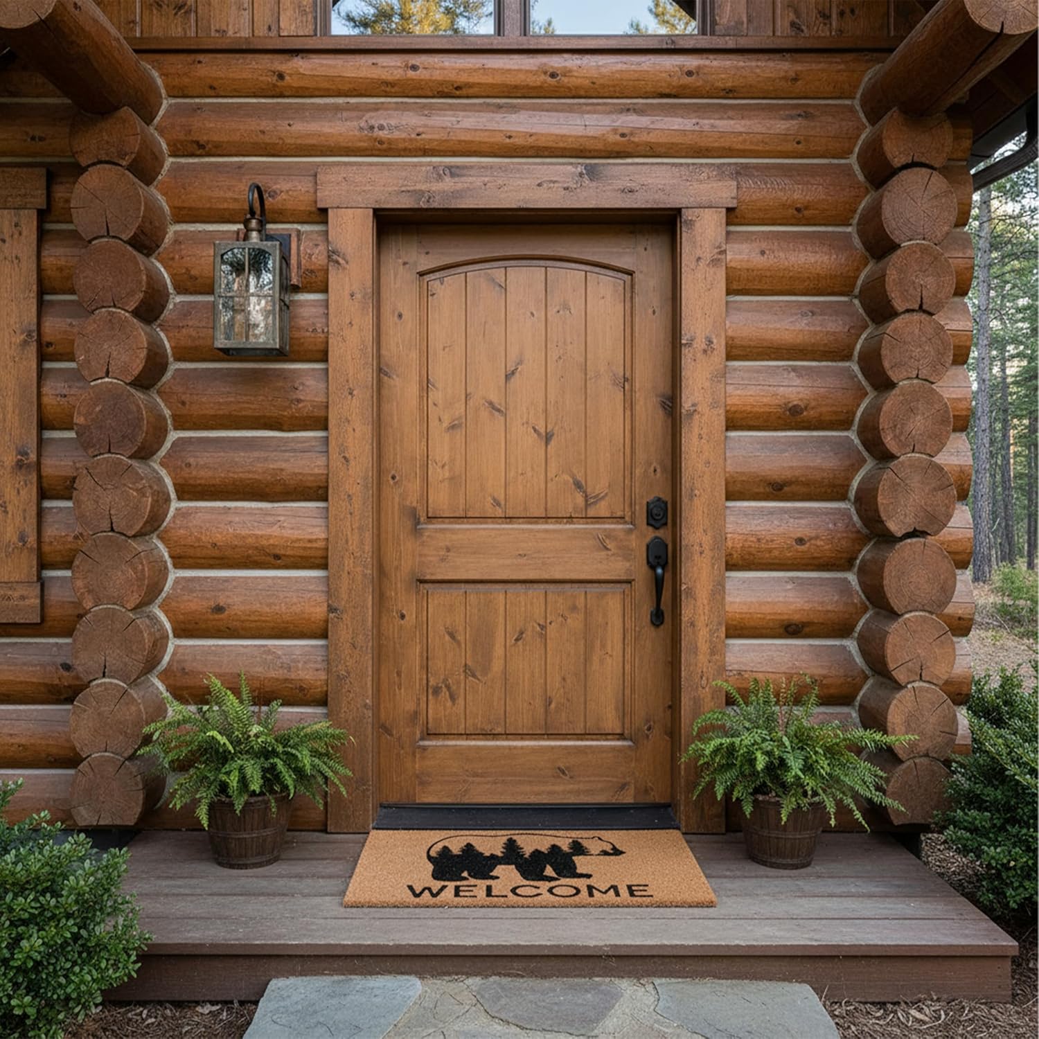 Calloway Mills 104672436 Bear Country Doormat, 24" x 36", Natural/Black
