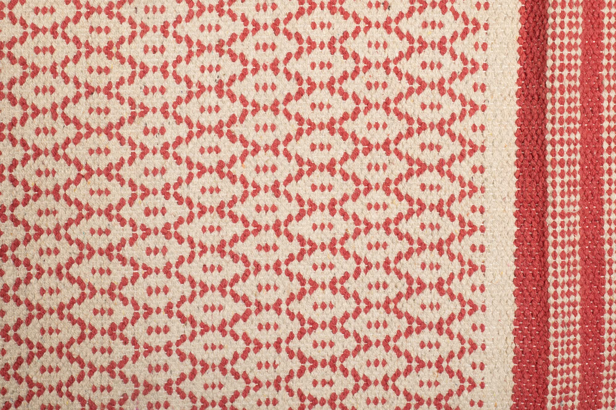 Jute & Co. Tappeto in cotone, lavabile in lavatrice, resistente, con tessuti e colori naturali