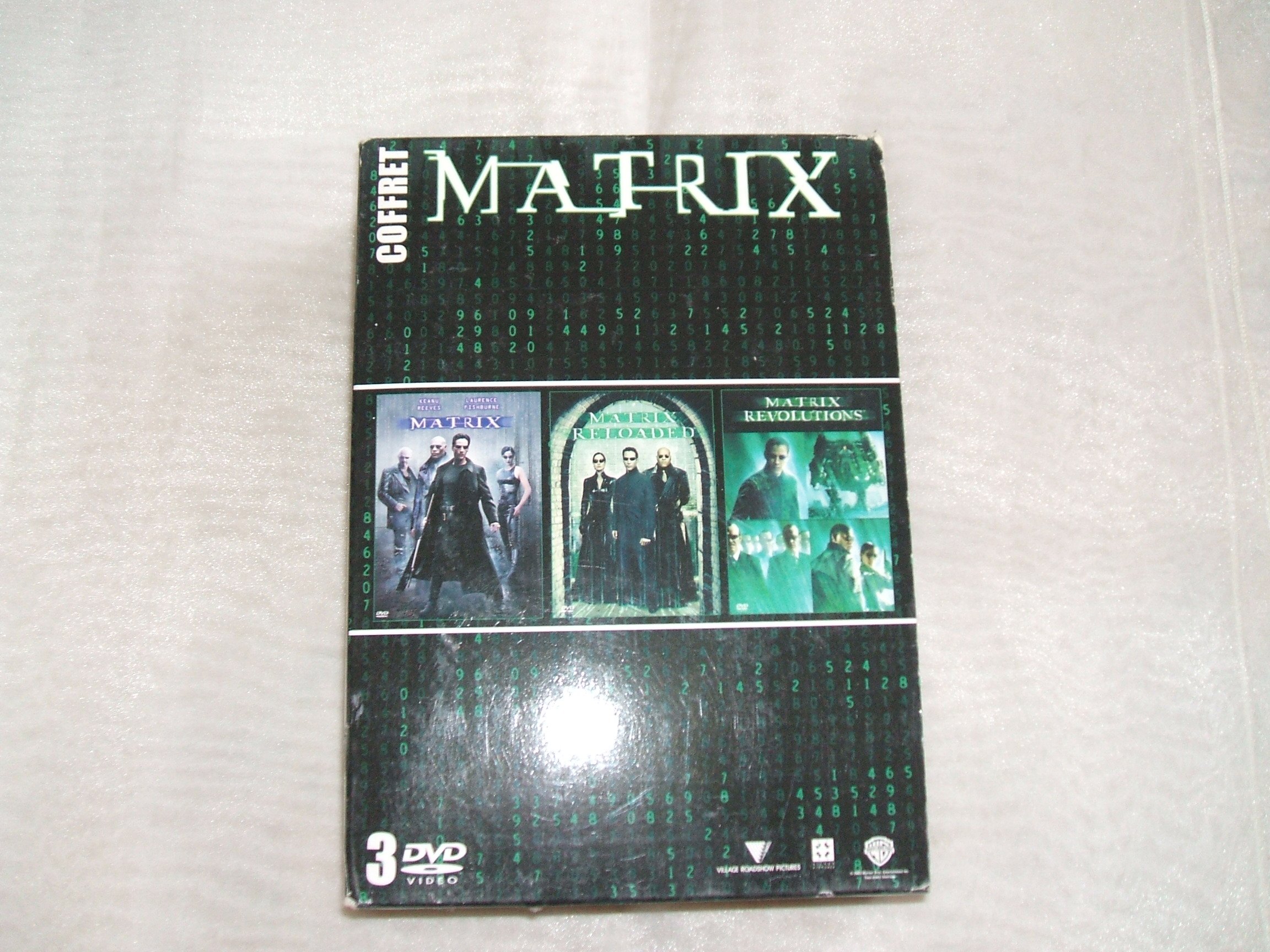Coffret Matrix 3 DVD : Matrix / Matrix Reloaded / Matrix Revolutions ...