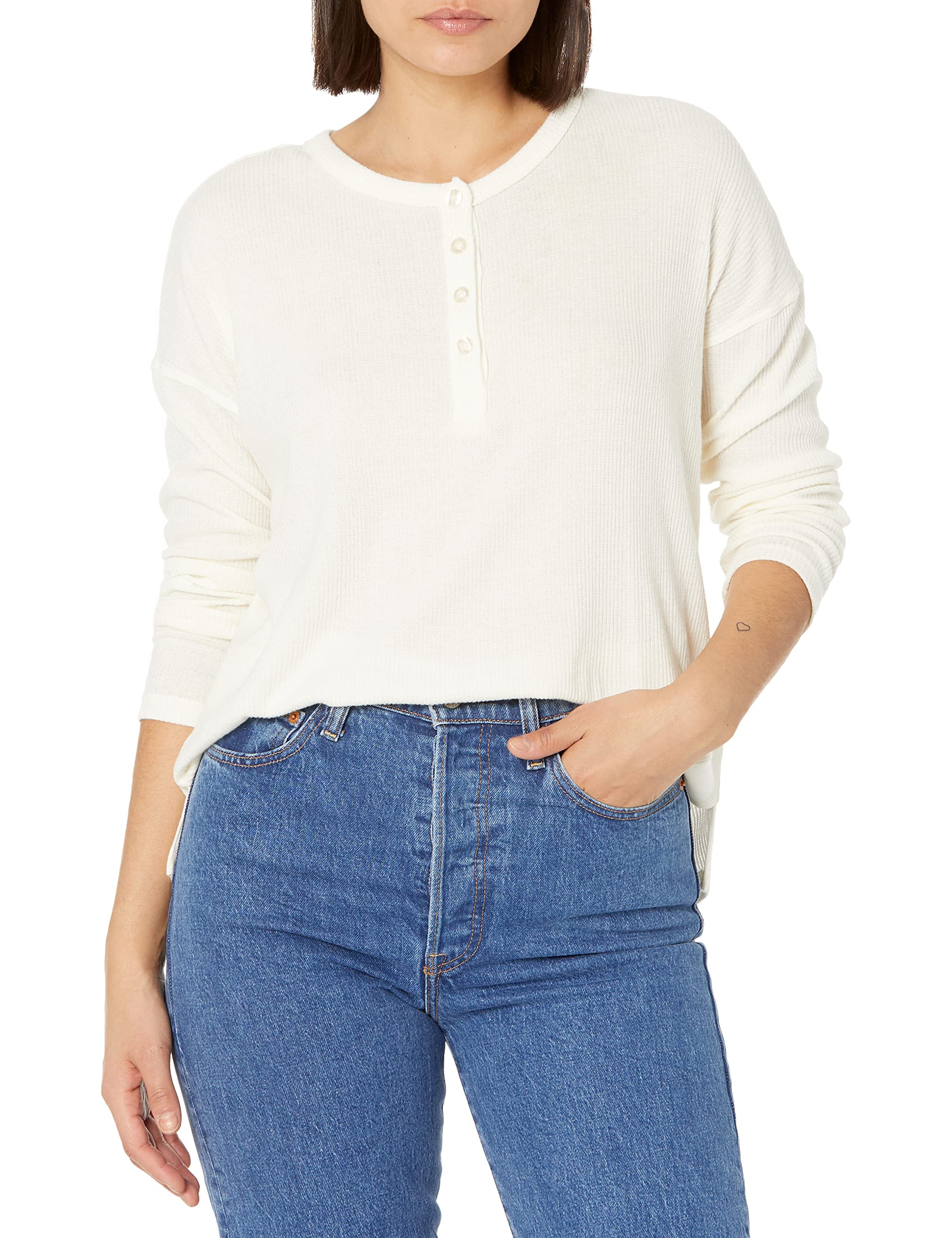 Lucky BrandMen's Relaxed Fit Super Soft Cloud Henley