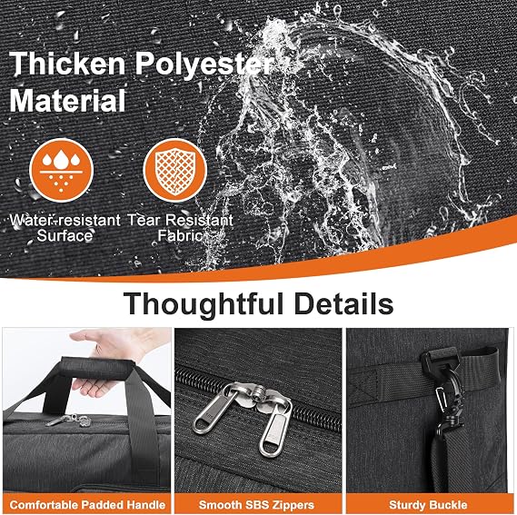 100L Foldable Duffle Bag with Shoe Compartment Waterproof