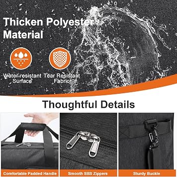 100L Foldable Duffle Bag with Shoe Compartment Waterproof