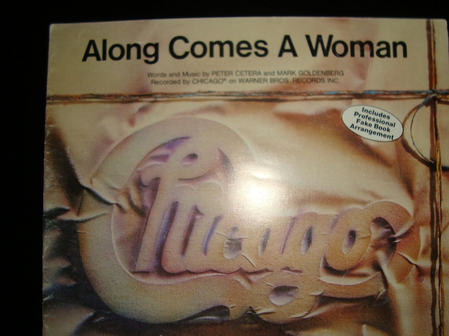 Along Comes a Woman / Chicago / Piano Vocal Guitar Books