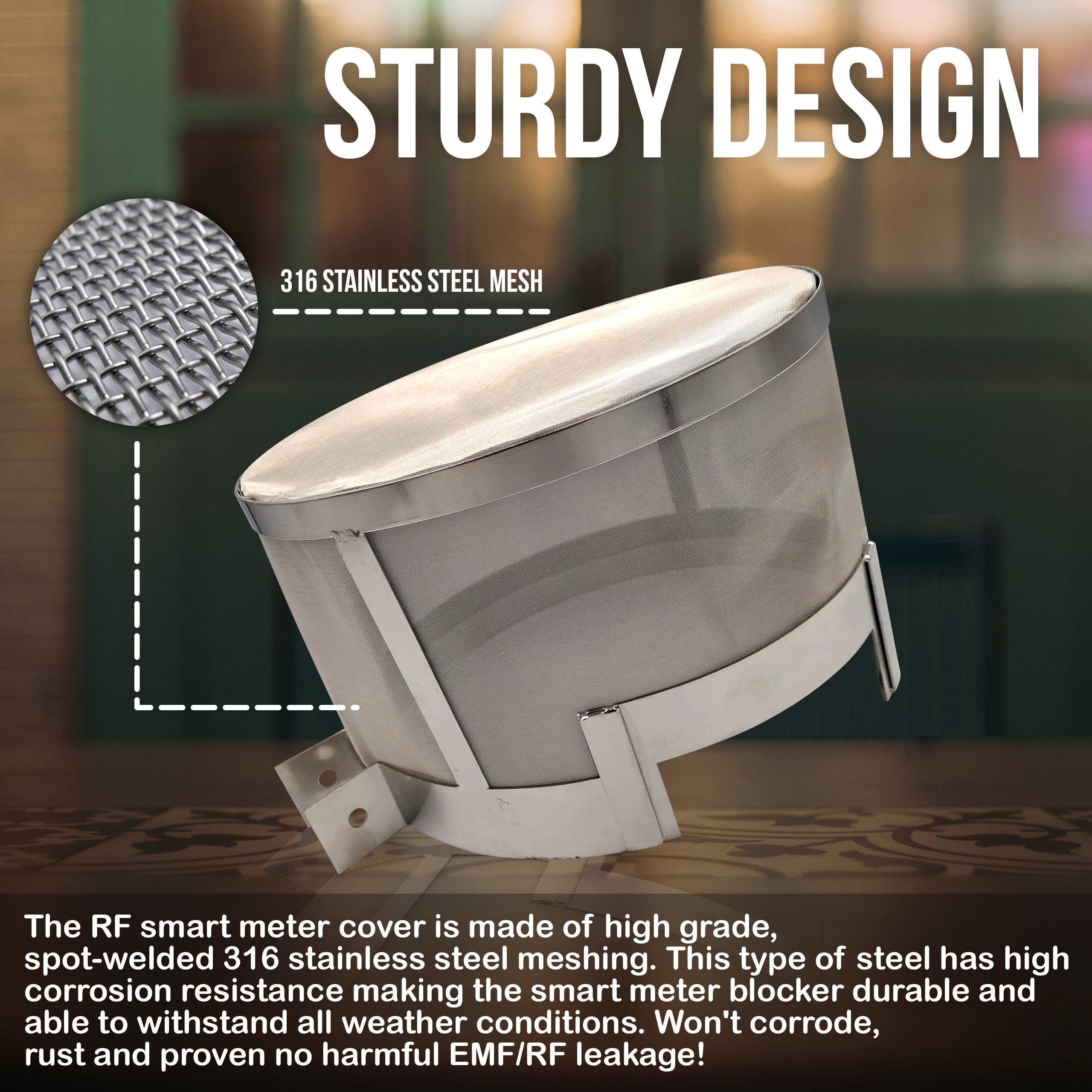 JJ CARE [Upgraded] Smart Meter Cover, Easy to Install Faraday Cage for