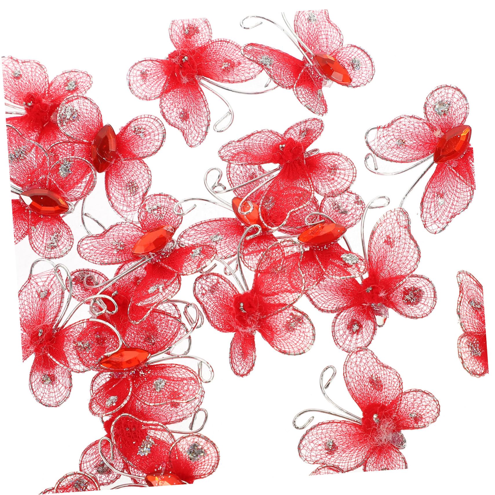SHINEOFI 5 Set Decorazioni A Farfalla Simulate Per Compleanno Farfalle Decorazioni D'arte Da Parete Arredamento Della Stanza Delle Ragazze Decorazione Mestiere Serigrafia 50 Pezzi*5