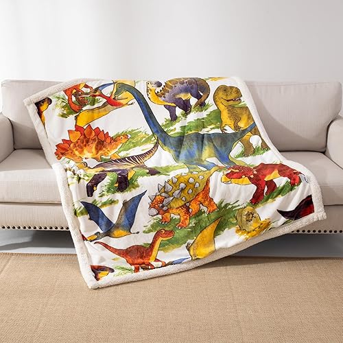 Miniatura 5 de COSUSKET Manta Sherpa para niños de 50 x 60 pulgadas, manta de franela de felpa súper suave y mullida, regalos para niños y niñas