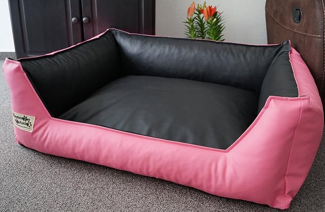 Cama para perros sofá para perros lugar para dormir de cuero sintético Similpelle