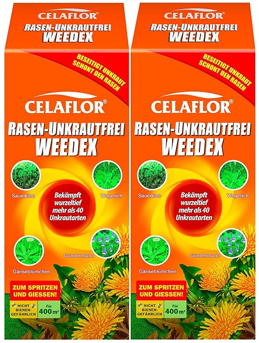 Celaflor Weedex Weedex Lawn Weed Control 2 x 400 ml Amazon.de Garden