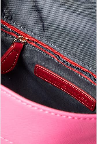Vista 3 de Tommy Hilfiger Kendall II Mochila con solapa de PVC Saffiano, Rosa fiesta, Kendall Ii Flap Mochila de PVC