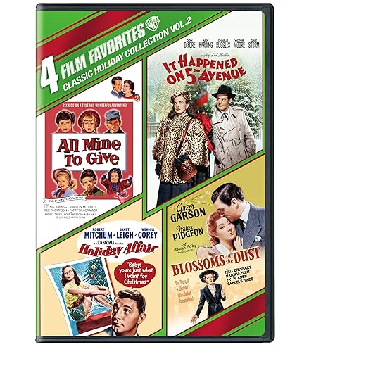 4 Film Favorites: Classic Holiday Vol. 2 (All Mine to Give, Blossoms in the Dust, Holiday Affair, It Happened on 5th Avenue)