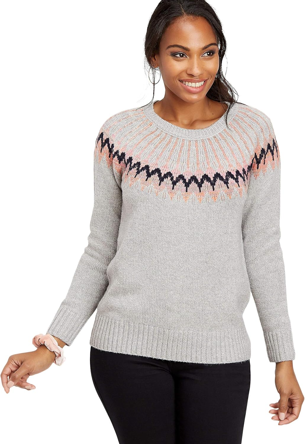 Fair Isle Crew Neck Pullover 