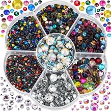 3000pcs Mix Color Hotfix Rhinestones Crystals Gemstones Flat Back Rhinestones for Clothes Crafting DIY Decorations Bedazzler Kit Mixed Sizes 2-6.6mm0.07-0.25inches