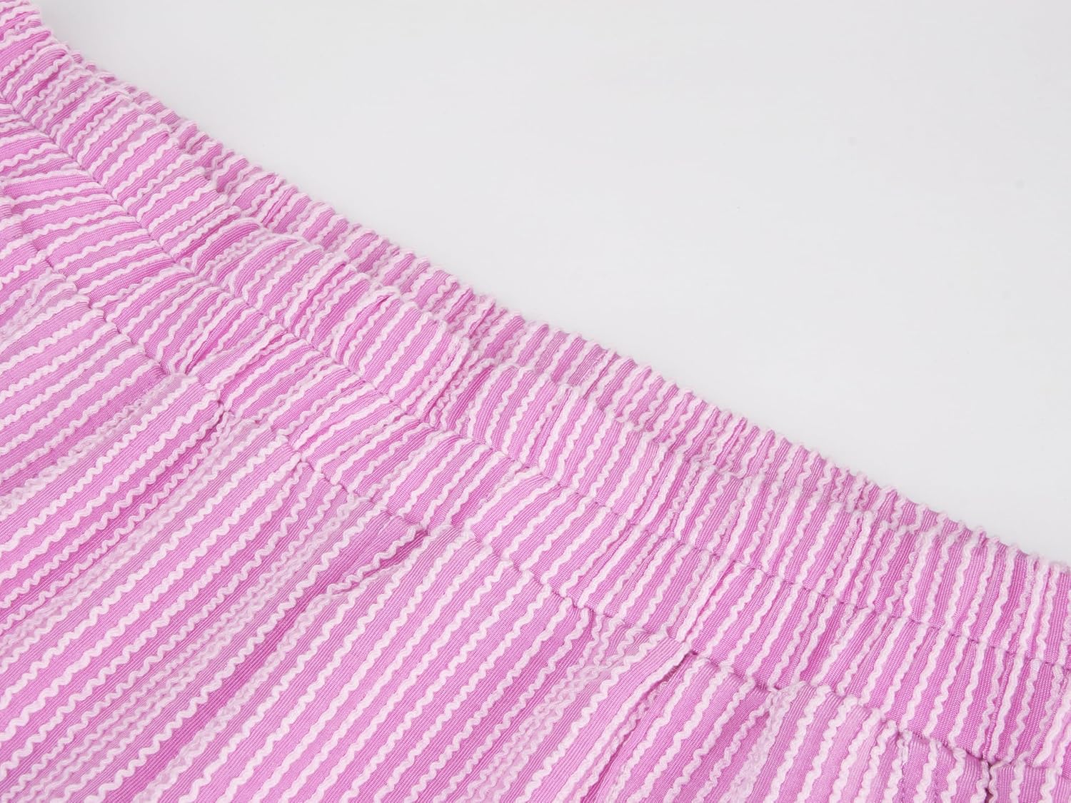 miduo Womens 2 Piece Sets Ribbed Textured Knit Long Sleeve Shirts and Shorts Matching Lounge Set Loungewear with Pockets - Image 5