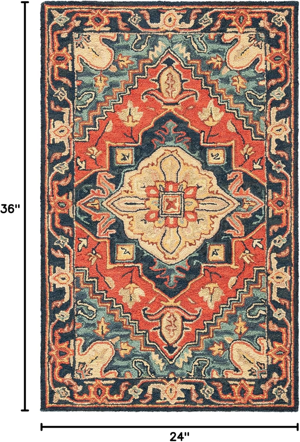 Gray and Beige Hand-Tufted Wool 6' x 9' Area Rug