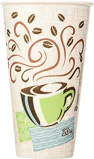 Dixie Perfectouch Insulated Paper Hot Cup, Coffee Haze Design, 100 Count - coolthings.us