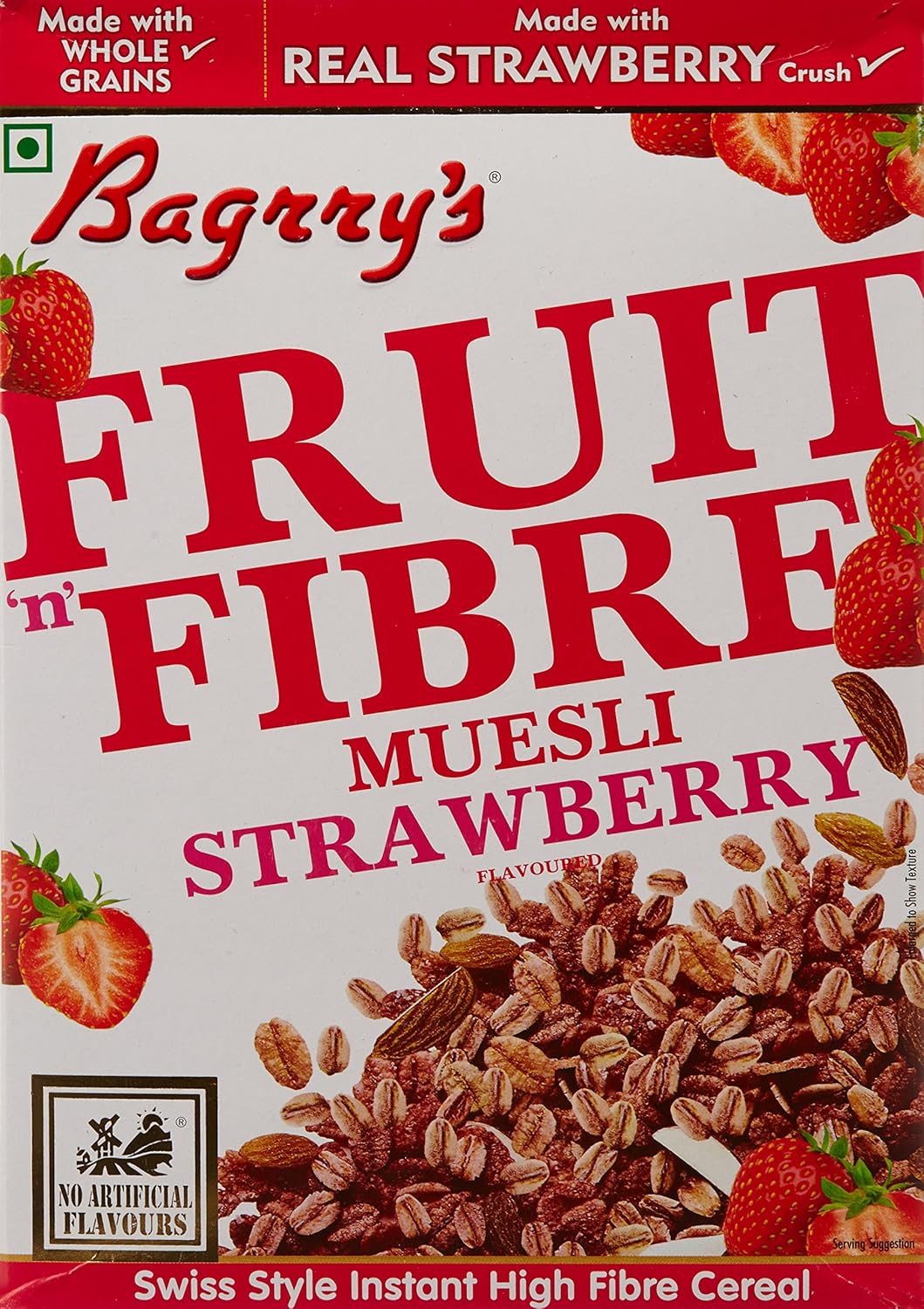 Baggry's Fruit n Fibre Muesli, Strawberry, 500g Amazon.in Grocery