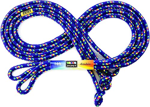 Just Jump It Cuerda de saltar de 16 pies  Fitness juvenil activo al aire libre  Doble longitud holandesa