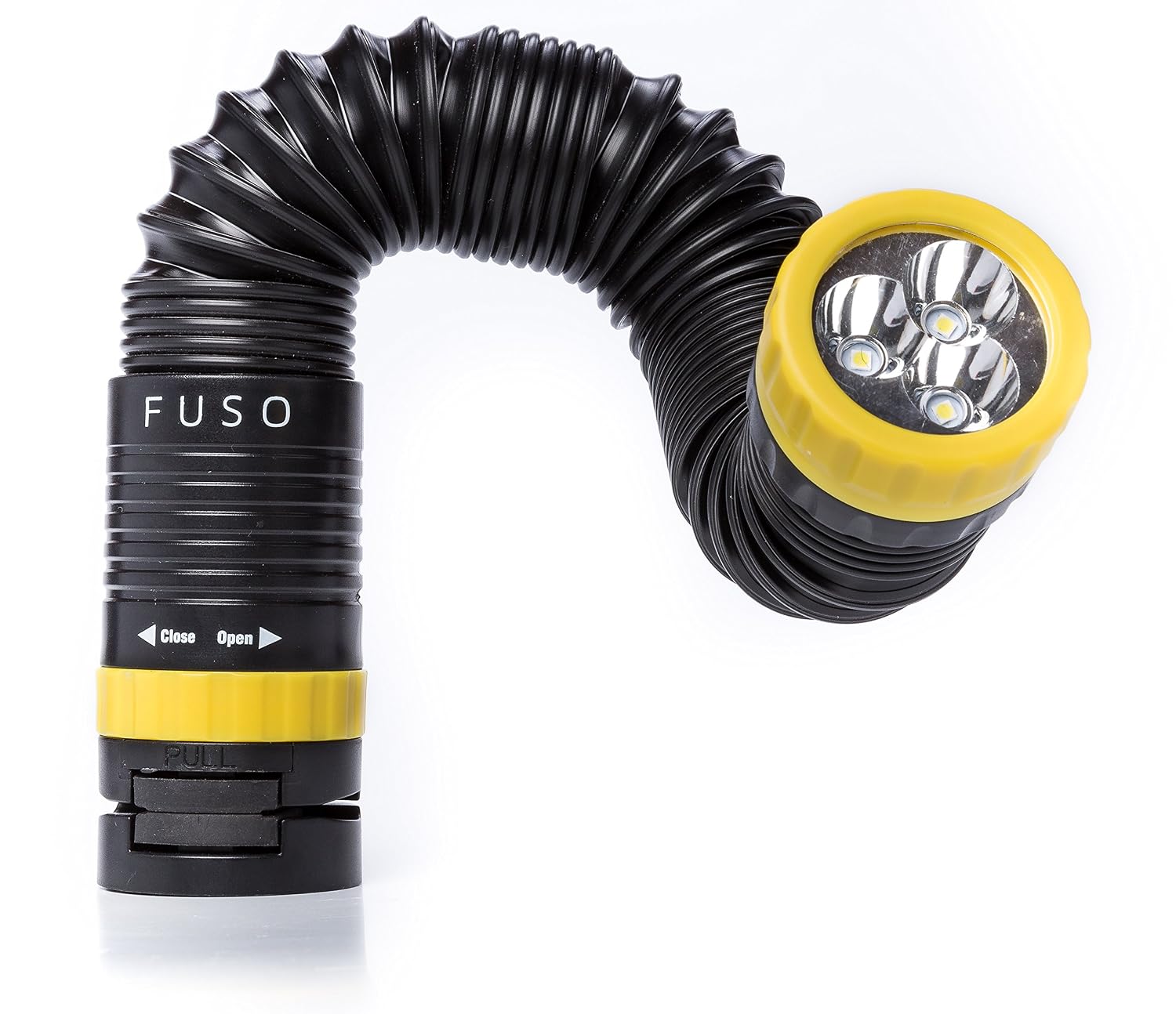 FUSO FUSOV51001002 All-in-One Handsfree High Power LED Flexible, Magnetic and Clampable Flashlight, 110 lm, Yellow