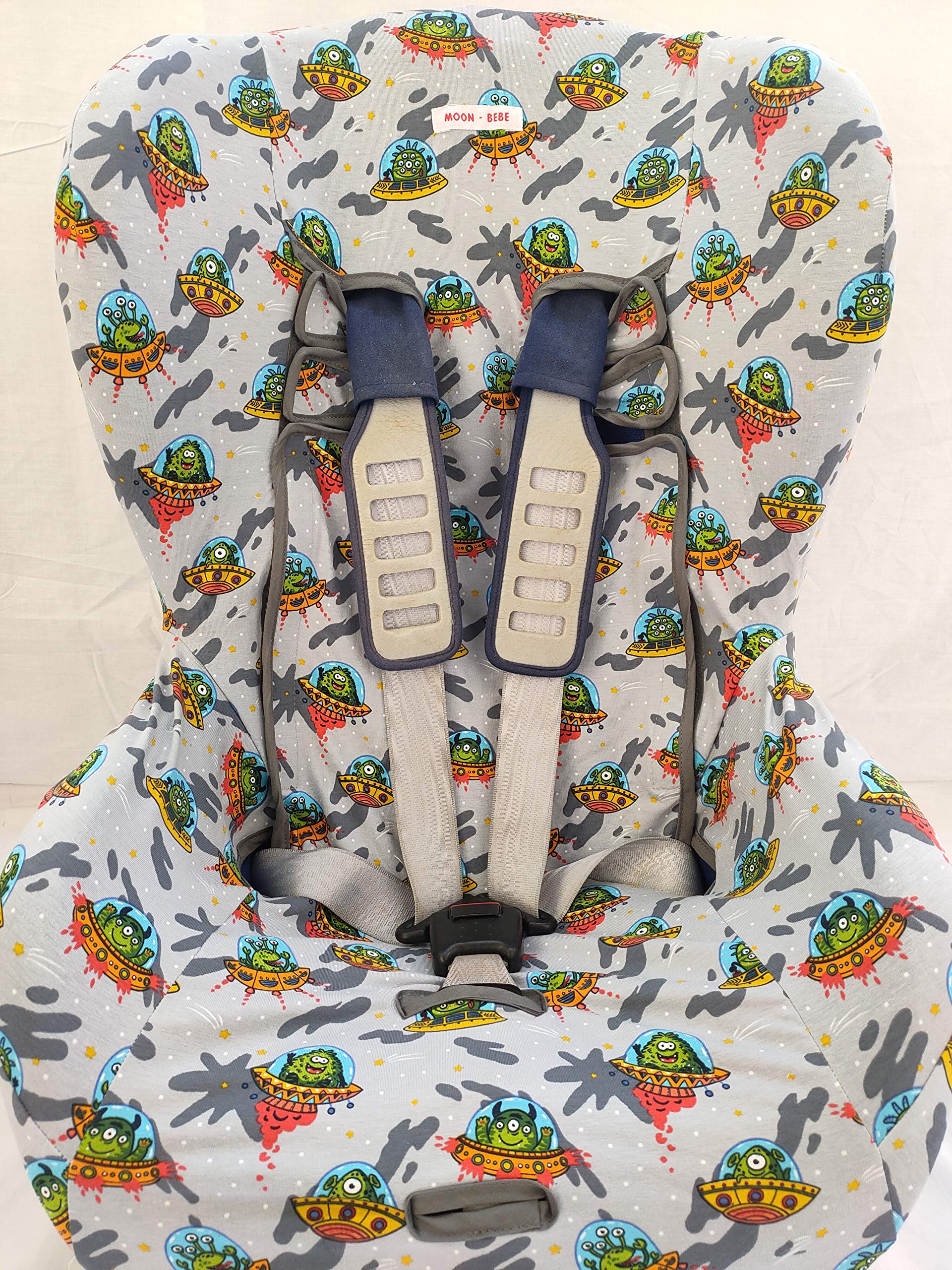 moon-bebe Funda Universal para Silla de Coche Grupo 1-2-3 (Gris)