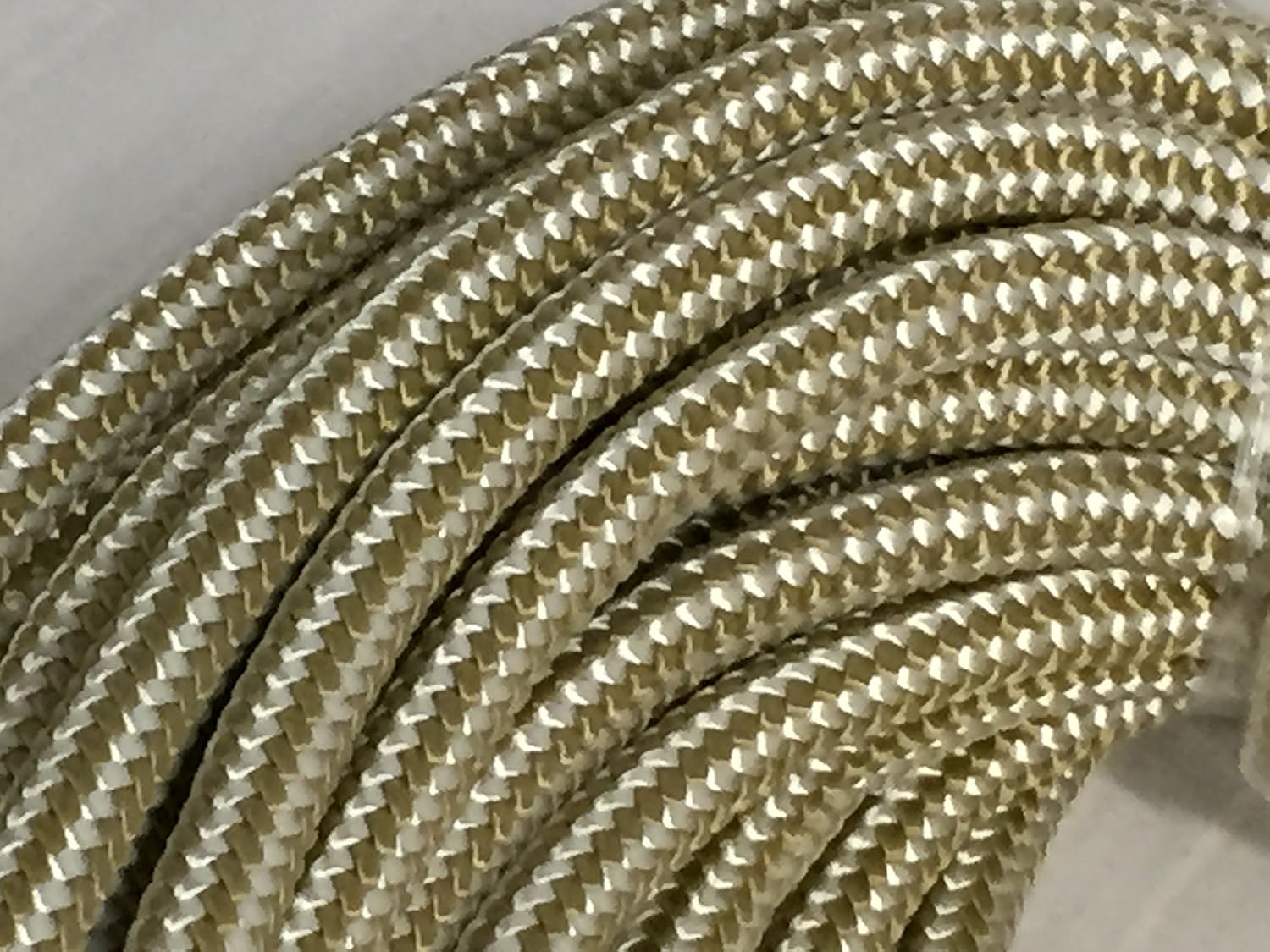 1/2 Inch by 100 Feet Gold Double Braid Nylon Rope