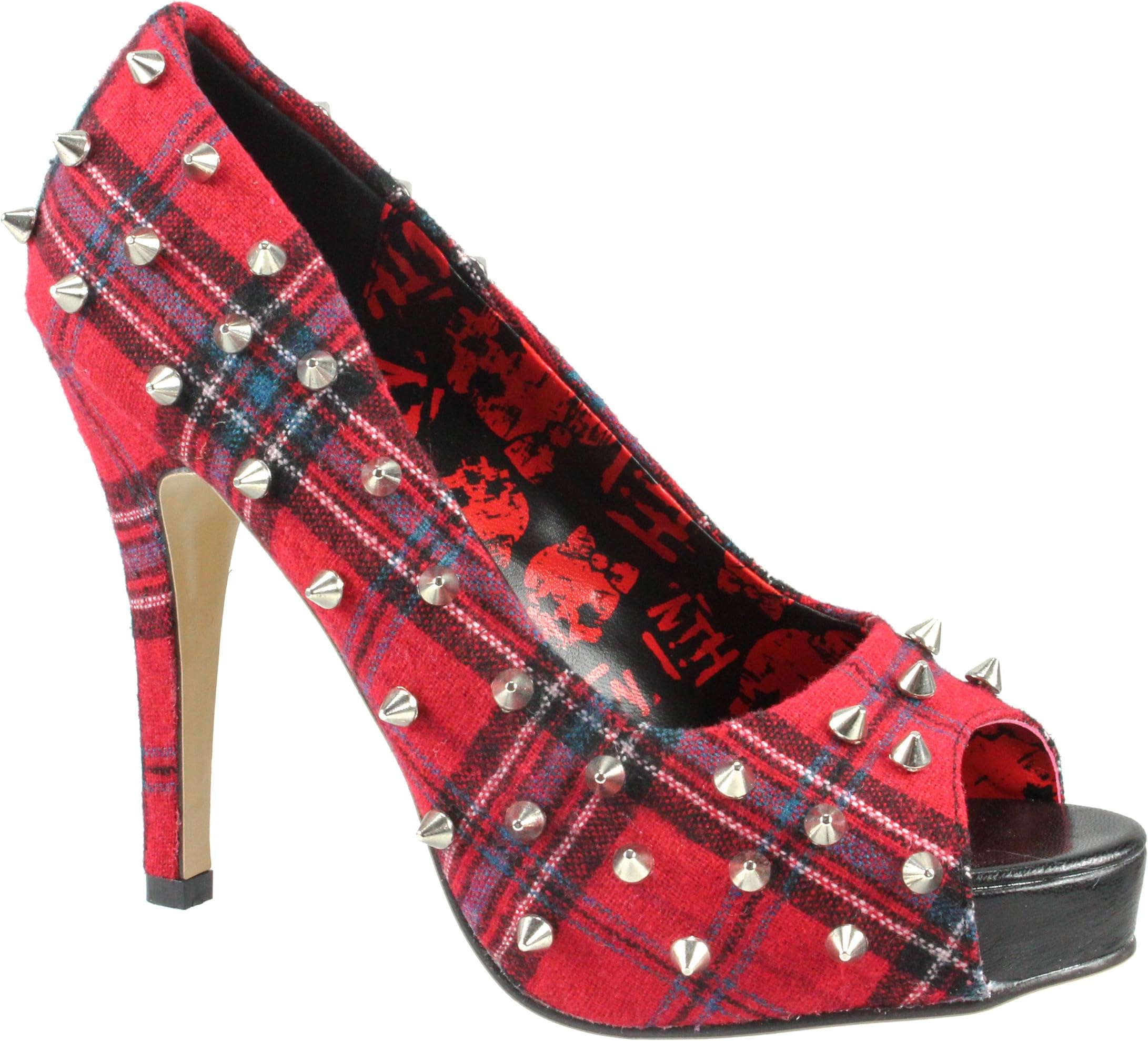 Abbey Dawn Platform Heels - WTH Tartan Platforms