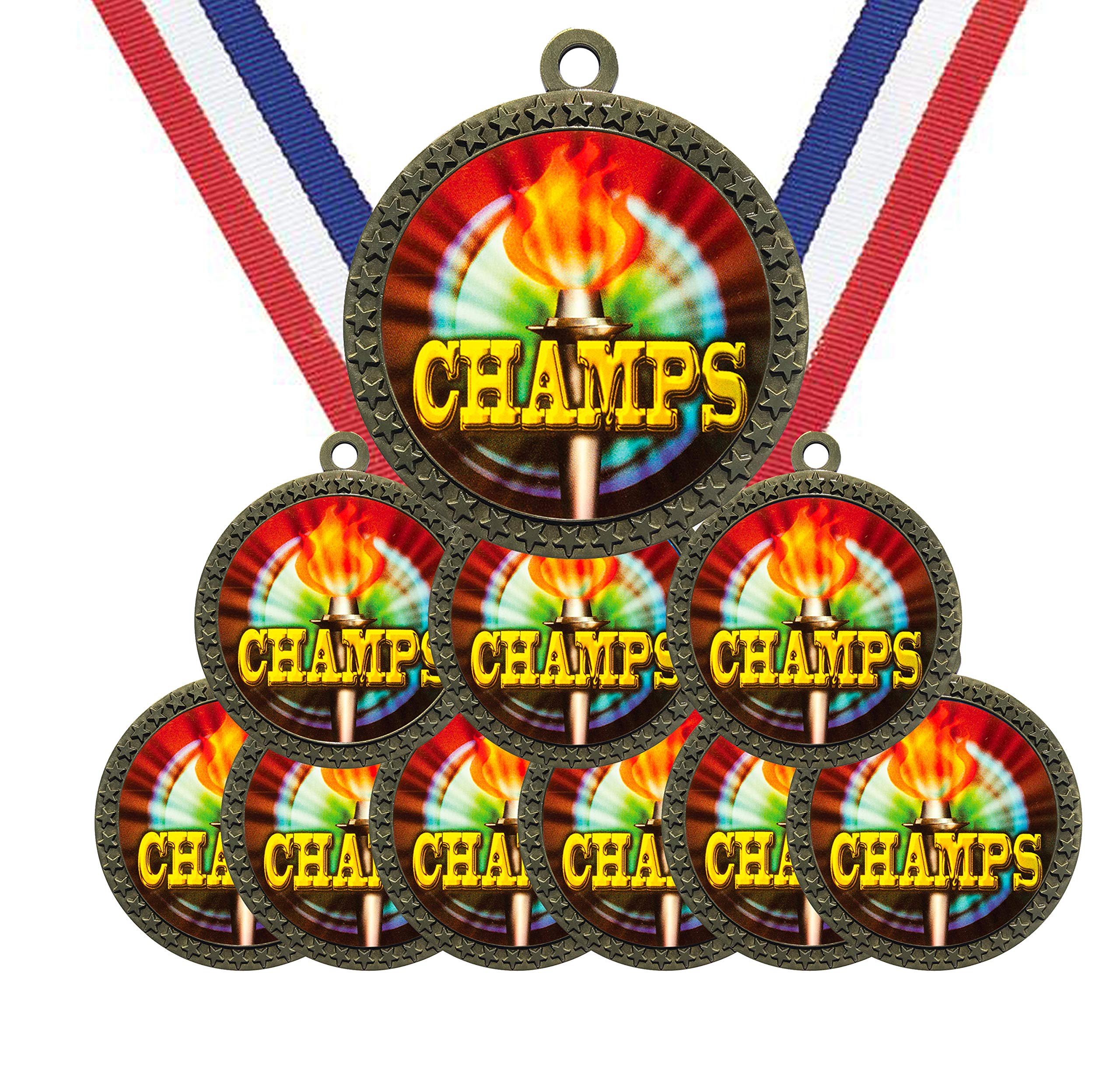 Buy Express MedalsVarious 10 Pack Styles of Champion Award Medals with