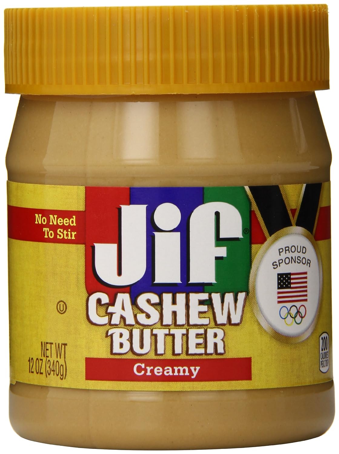 Jif Cashew Butter, Creamy, 12 Ounce