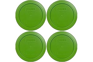 Pyrex 7200-PC 2-Cup Replacement Lid, Lawn Green (4-Pack)