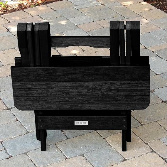 highwood Folding Adirondack Side Table, Black