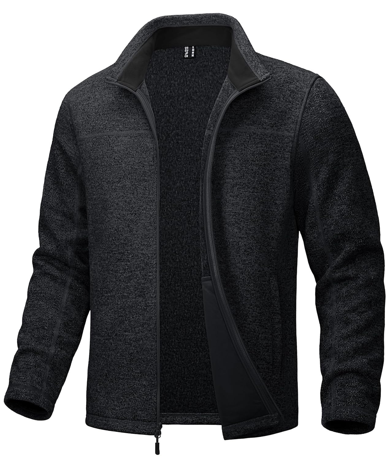 MAGCOMSEN Mens Fleece Jacket Lightweight Full Zip Jackets Casual Soft Warm Winter Coats Zip Up Sweater with Pockets